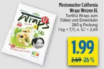 diska Mestemacher California Wraps Weizen XL Angebot