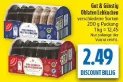 diska Gut & Günstig Oblaten Lebkuchen Angebot