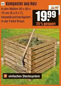 V Baumarkt Komposter aus Holz Angebot