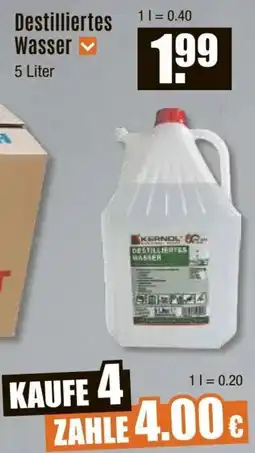 V Baumarkt Destilliertes Wasser Angebot