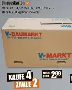 V Baumarkt Umzugskarton Angebot