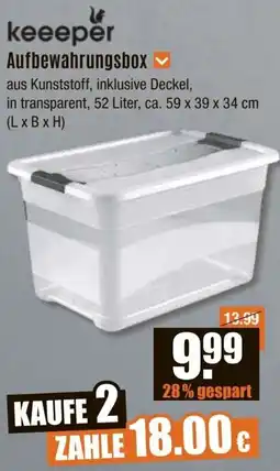 V Baumarkt keeeper Aufbewahrungsbox Angebot