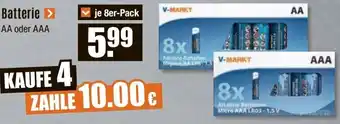 V Baumarkt V-MARKT Batterie Angebot
