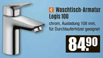 V Baumarkt Hansgrohe Waschtisch-Armatur Logis 100 Angebot