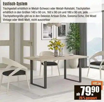 V Baumarkt Esstisch-System Angebot