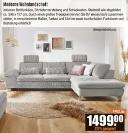 V Baumarkt Moderne Wohnlandschaft Angebot