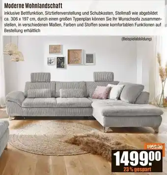 V Baumarkt Moderne Wohnlandschaft Angebot