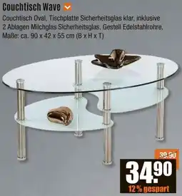 V Baumarkt Couchtisch Wave Angebot