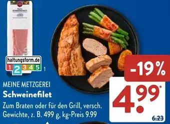 Aldi Süd MEINE METZGEREI Schweinefilet Angebot