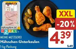 Aldi Süd MEINE METZGEREI Hähnchen-Unterkeulen Angebot