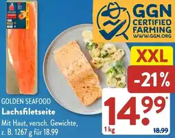 Aldi Süd GOLDEN SEAFOOD Lachsfiletseite Angebot