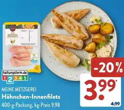 Aldi Süd MEINE METZGEREI Hähnchen-Innenfilets Angebot