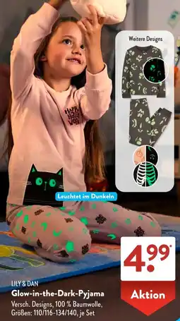 Aldi Süd LILY & DAN Glow-in-the-Dark-Pyjama Angebot