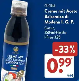 Aldi Süd CUCINA Creme mit Aceto Balsamico di Modena I. G. P. Angebot