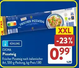 Aldi Süd CUCINA Pizzateig Angebot