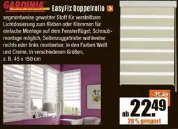 V Baumarkt GARDINIA EasyFix Doppelrollo Angebot