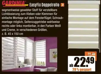 V Baumarkt GARDINIA EasyFix Doppelrollo Angebot