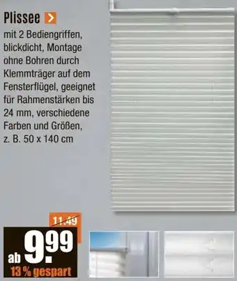 V Baumarkt Plissee Angebot