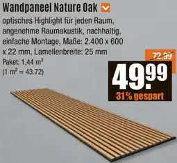 V Baumarkt Wandpaneel Nature Oak Angebot