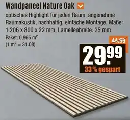 V Baumarkt Wandpaneel Nature Oak Angebot