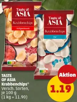 PENNY TASTE OF ASIA Krabbenchips Angebot