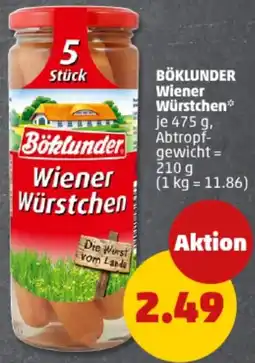 PENNY BÖKLUNDER Wiener Würstchen Angebot