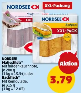 PENNY NORDSEE Matjesfilets oder Backfisch Angebot