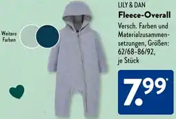 Aldi Süd LILY & DAN Fleece-Overall Angebot