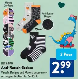 Aldi Süd LILY & DAN Anti-Rutsch-Socken Angebot