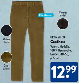Aldi Süd UP2FASHION Cordhose Angebot