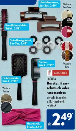 Aldi Süd LACURA Bürste, Haarschmuck oder -accessoires Angebot