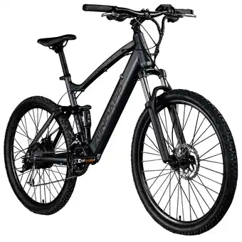 Netto Marken-Discount Zündapp XFS E-Mountainbike für Damen und Herren ab 170 cm E Bike 27,5 Zoll EMTB Fully schwarz Angebot