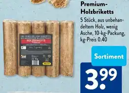 Aldi Süd Premium Holzbriketts Angebot