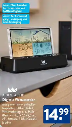 Aldi Süd KRONTALER Digitale Wetterstation Angebot