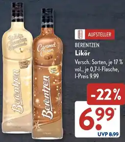 Aldi Süd BERENTZEN Likör Angebot