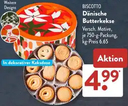 Aldi Süd BISCOTTO Dänische Butterkekse Angebot