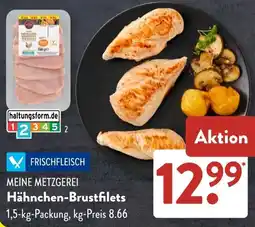 Aldi Süd MEINE METZGEREI Hähnchen-Brustfilets Angebot