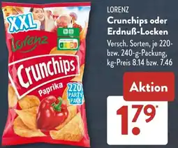 Aldi Süd LORENZ Crunchips oder Erdnuẞ-Locken Angebot