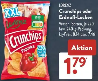 Aldi Süd LORENZ Crunchips oder Erdnuẞ-Locken Angebot