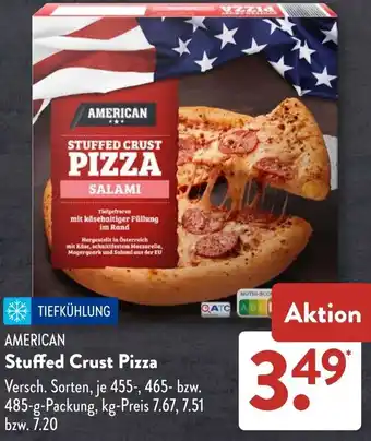 Aldi Süd AMERICAN Stuffed Crust Pizza Angebot