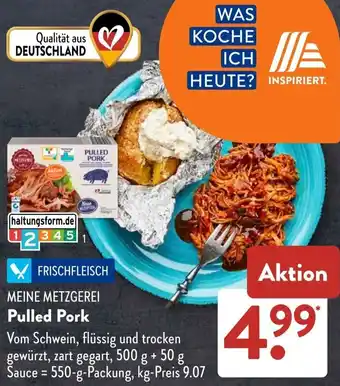 Aldi Süd MEINE METZGEREI Pulled Pork Angebot