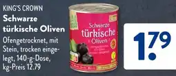 Aldi Süd KING'S CROWN Schwarze türkische Oliven Angebot