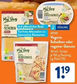 Aldi Süd MYVAY Vegane Scheiben oder veganer Genuss Angebot