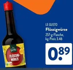 Aldi Süd LE GUSTO Flüssigwürze Angebot