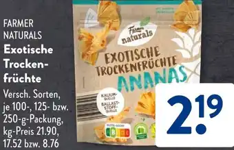 Aldi Süd FARMER NATURALS Exotische Trockenfrüchte Angebot