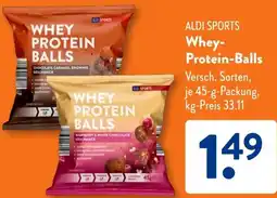 Aldi Süd ALDI SPORTS Whey Protein-Balls Angebot