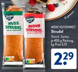Aldi Süd MEINE KUCHENWELT Strudel Angebot