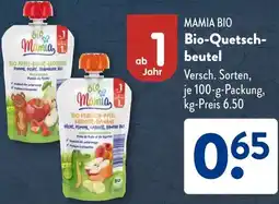 Aldi Süd MAMIA BIO Bio-Quetschbeutel Angebot