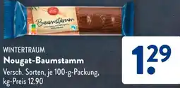 Aldi Süd WINTERTRAUM Nougat-Baumstamm Angebot