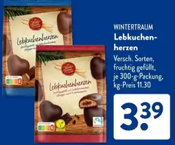 Aldi Süd WINTERTRAUM Lebkuchenherzen Angebot